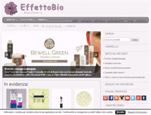 Tablet Screenshot of effettobio.com